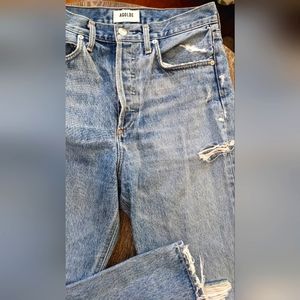 Agolde high rise ripped 90's Jean